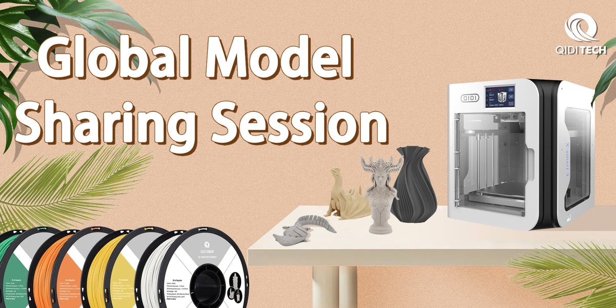 QIDI global model sharing session promotional graphic