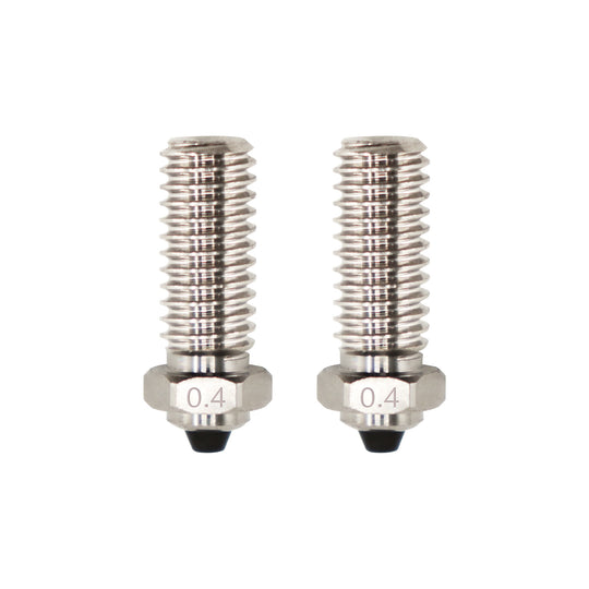 Two 0.4 mm bimetal nozzles for QIDI 3D printers