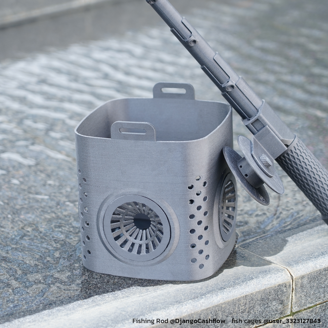 1600*1600-size 3D printed fishing gear and cages printed with ASA-CF20 Core, demonstrating UV and water resistance in outdoor conditions.