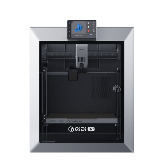 QIDI Q2 3D printer with 270x270x256mm print volume and touchscreen display