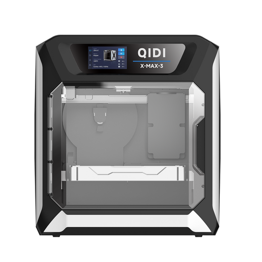 QIDI TECH X-Max 3 3D printer with touchscreen, front view