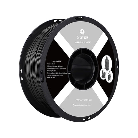 ABS Rapido Filament - 1 kg / CHINA / Black HEX Code #000000