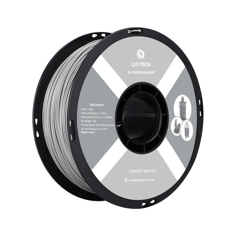 ABS Rapido Filament - 1 kg / CHINA / Gray HEX Code #A0A0A0