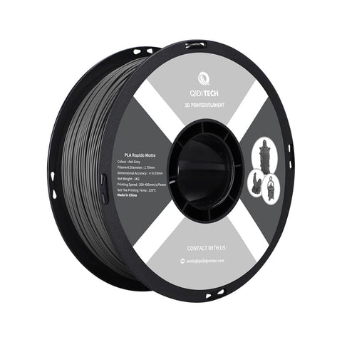 PLA Matte Rapido Filament - PLA Matte (1kg) / CHINA / Ash Gray  HEX Code #313335